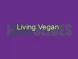 Living Vegan: