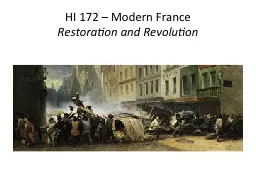 HI 172 – Modern France
