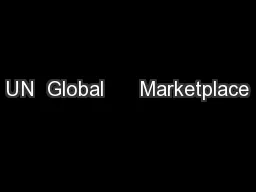 UN  Global      Marketplace