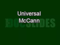 Universal McCann 