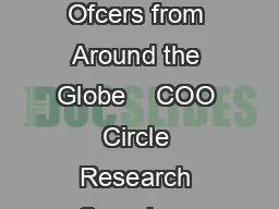 Succeeding in a Critical and Complex Role A Research Study on Chief Operating Ofcers from Around the Globe    COO Circle Research Overview  COO Circle Research Overview   Table of Contents Foreword