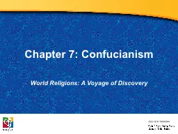 Chapter 7: Confucianism