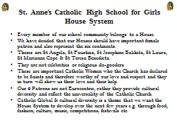 St. Anne’s Catholic High School for Girls