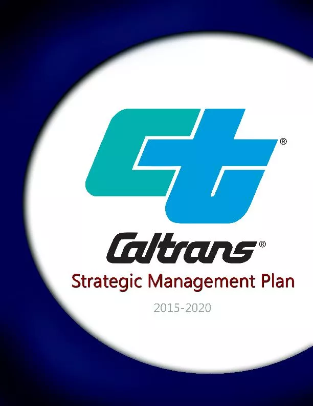 [ ii ] Caltrans Strategic Management Plan