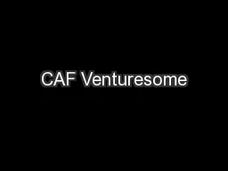 CAF Venturesome