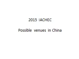 2015 IACHEC