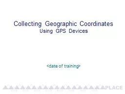 Collecting  Geographic Coordinates