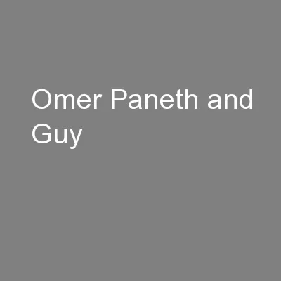 Omer Paneth and Guy