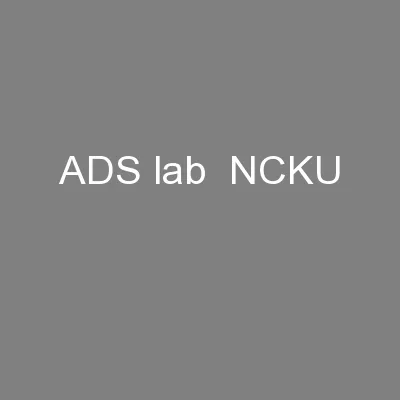 ADS lab  NCKU