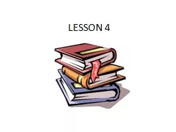 LESSON 4