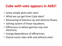 Cube with veto appears in ADEI!