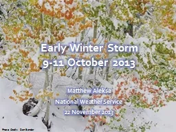 Early Winter Storm