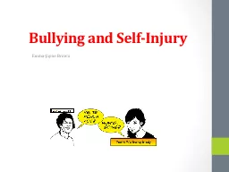Bullying and Self-Injury