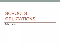 Schools Obligations