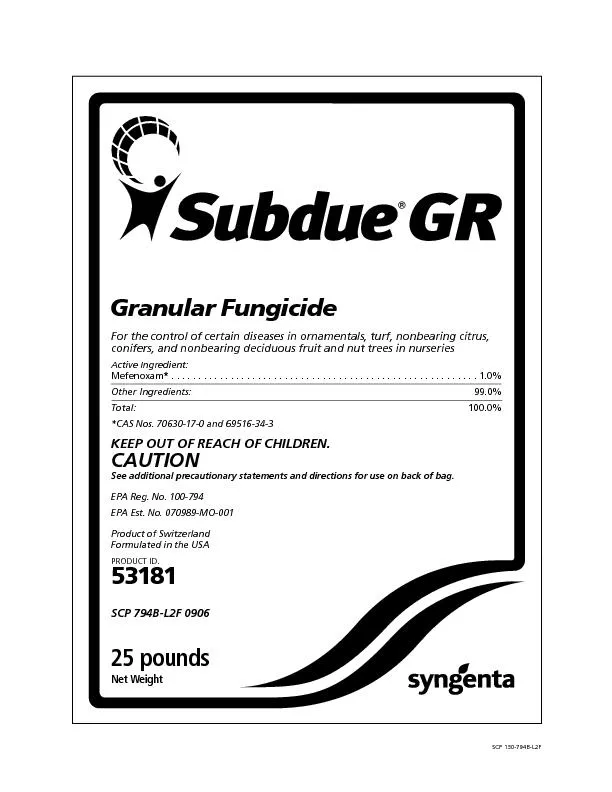 Granular Fungicide