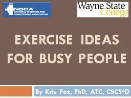 Exercise ideas