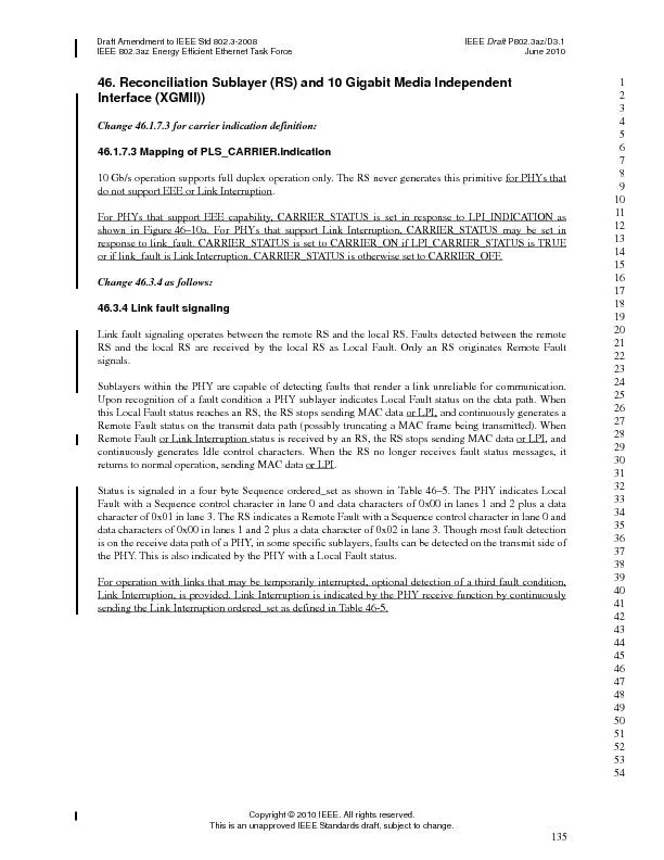 Draft Amendment to IEEE Std 802.3-2008IEEEDraftIEEE 802.3az Energy Eff