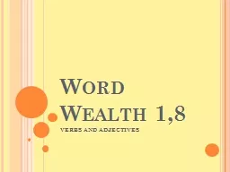 Word Wealth 1,8