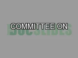 COMMITTEE ON