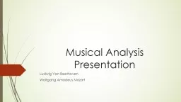 Musical Analysis