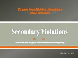 Secondary Violations