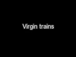 Virgin trains