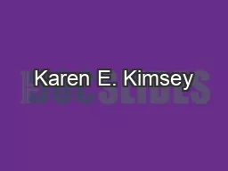 Karen E. Kimsey