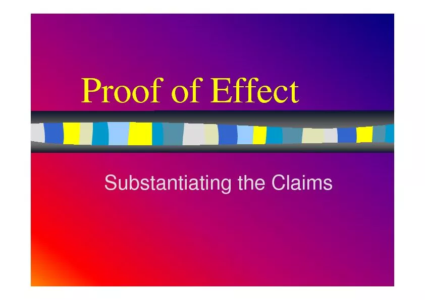 Proof of Effect