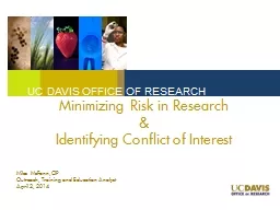 Minimizing Risk in Research