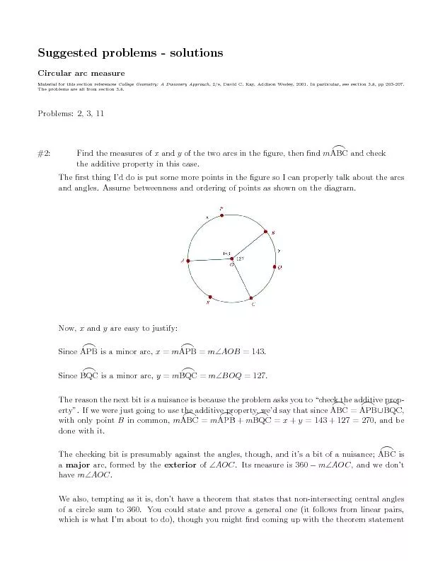 Suggestedproblems-solutionsCirculararcmeasureMaterialforthissectionref