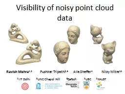 Visibility of noisy point cloud data