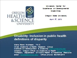 Disability: Inclusion in public health