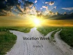 Vocation Week