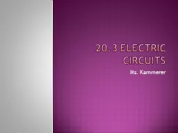 20.3 Electric Circuits
