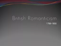 British Romanticism