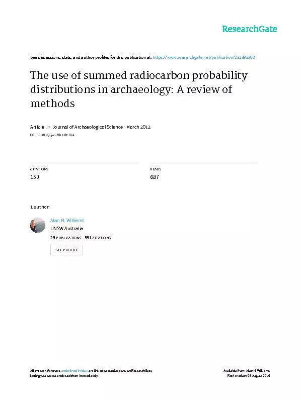 Theuseofsummedradiocarbonprobabilitydistributionsinarchaeology:areview
