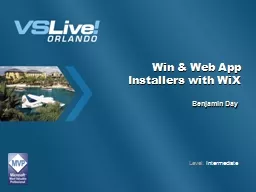 Win & Web App Installers with WiX