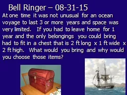 Bell Ringer – 08-31-15