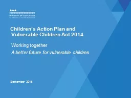 Children’s Action Plan and