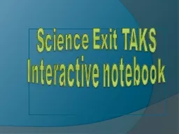 Science Exit TAKS