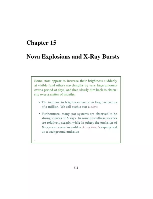 Chapter15NovaExplosionsandX-RayBursts