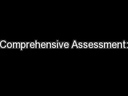 Comprehensive Assessment: