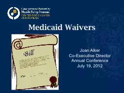 Medicaid Waivers