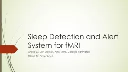Sleep Detection and Alert System for fMRI