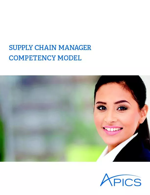 SUPPLY CHAIN MANAGER