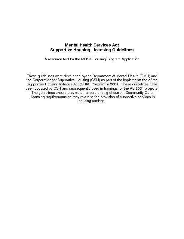 Mental Health Services Act