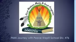 FNMI Journey with Peace Wapiti School Div. #76