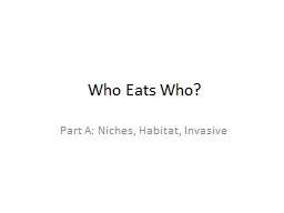 Who Eats Who?