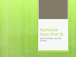 Technical Fouls (Part 2)