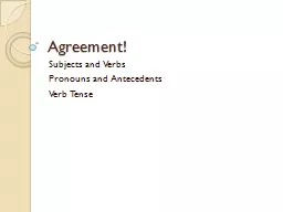 Agreement!